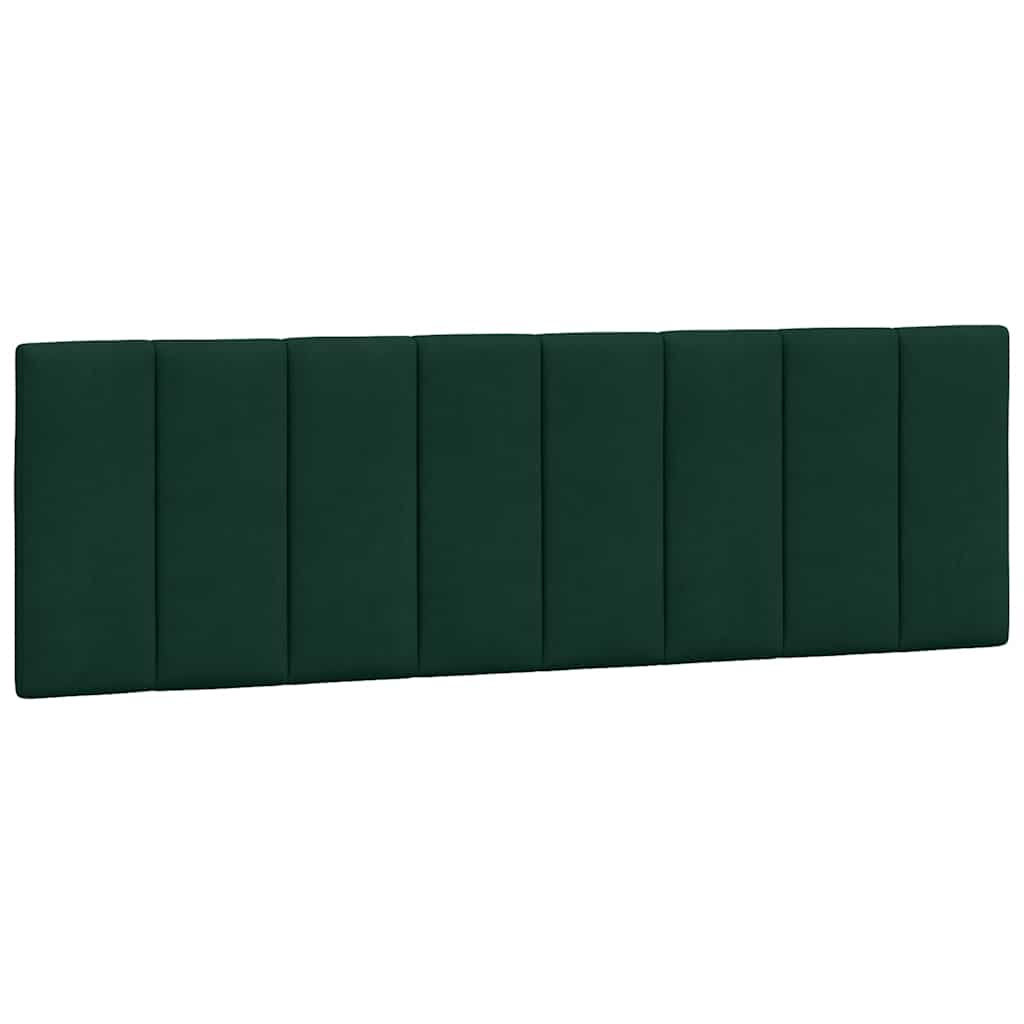 Cuscino Testiera Hanko Verde Scuro 160 cm in Velluto
