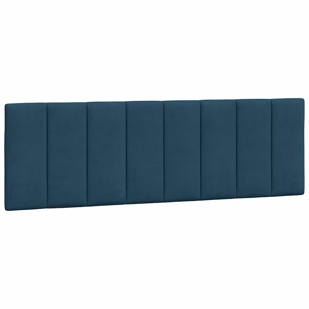Cuscino Testiera Hanko Blu 160 cm in Velluto