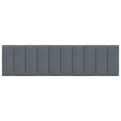 Cuscino Testiera Hanko Grigio Scuro 180 cm in Velluto