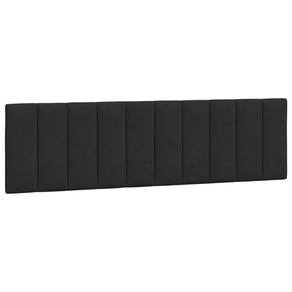 Cuscino Testiera Hanko Nero 180 cm in Velluto