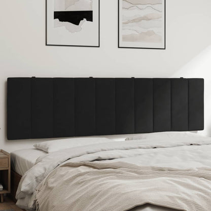 Cuscino Testiera Hanko Nero 180 cm in Velluto
