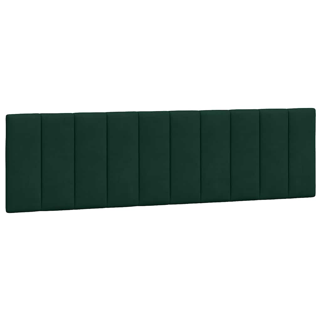 Cuscino Testiera Hanko Verde Scuro 180 cm in Velluto