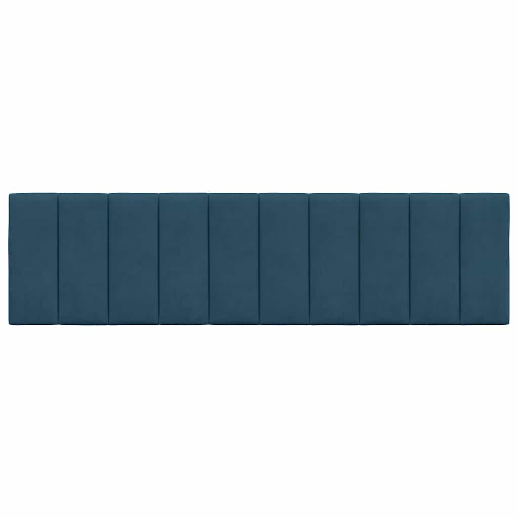 Cuscino Testiera Hanko Blu 180 cm in Velluto