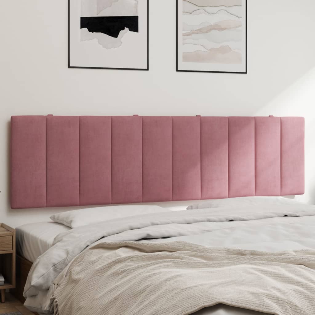 Cuscino Testiera Hanko Rosa 180 cm in Velluto
