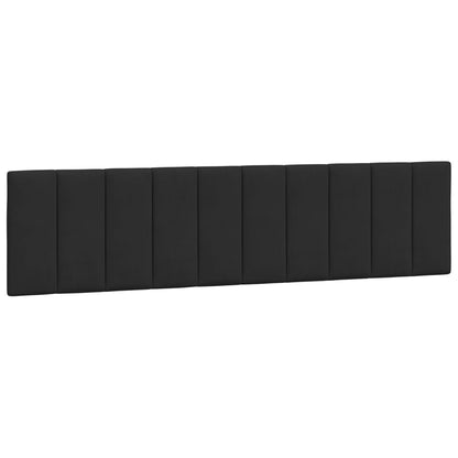 Cuscino Testiera Hanko Nero 200 cm in Velluto