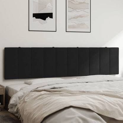 Cuscino Testiera Hanko Nero 200 cm in Velluto