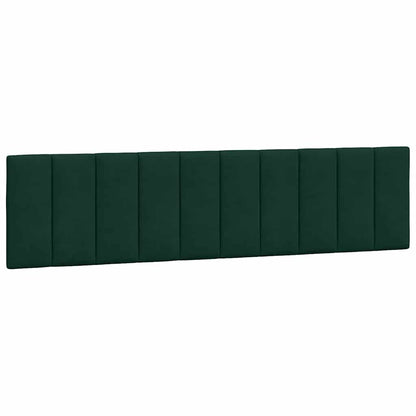 Cuscino Testiera Hanko Verde Scuro 200 cm in Velluto