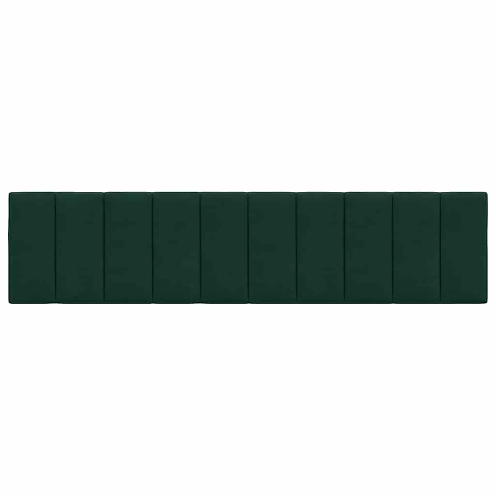 Cuscino Testiera Hanko Verde Scuro 200 cm in Velluto