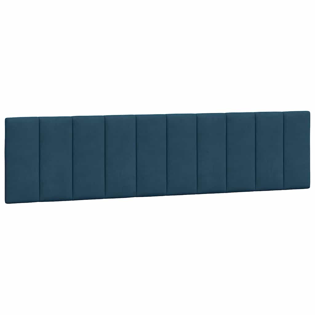 Cuscino Testiera Hanko Blu 200 cm in Velluto