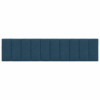 Cuscino Testiera Hanko Blu 200 cm in Velluto