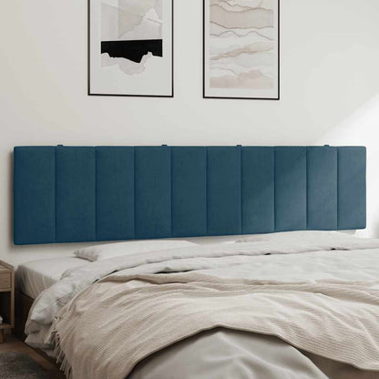 Cuscino Testiera Hanko Blu 200 cm in Velluto