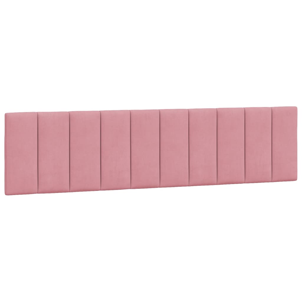 Cuscino Testiera Hanko Rosa 200 cm in Velluto