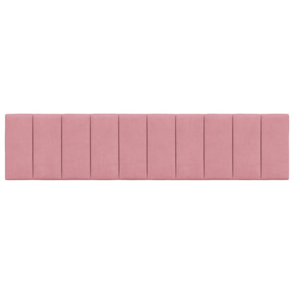 Cuscino Testiera Hanko Rosa 200 cm in Velluto