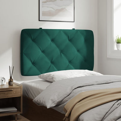 Cuscino Testiera Verde Scuro 80 cm in Velluto