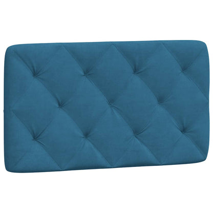 Cuscino Testiera Blu 80 cm in Velluto