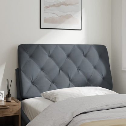 Cuscino Testiera Grigio Scuro 100 cm in Velluto