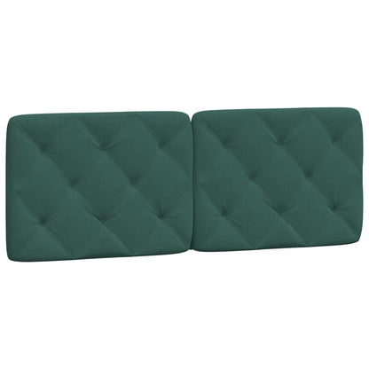 Cuscino Testiera Verde Scuro 120 cm in Velluto