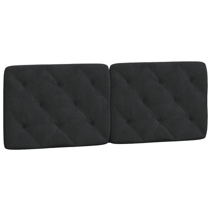 Cuscino Testiera Nero 140 cm in Velluto