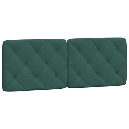 Cuscino Testiera Verde Scuro 140 cm in Velluto