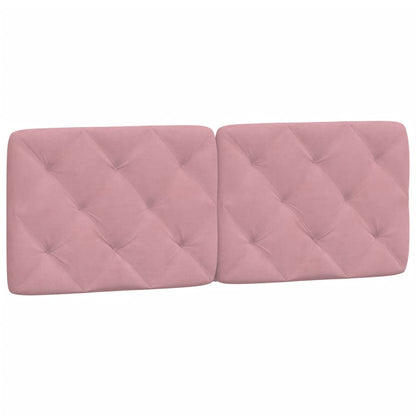 Cuscino Testiera Rosa 140 cm in Velluto