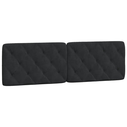 Cuscino Testiera Nero 160 cm in Velluto