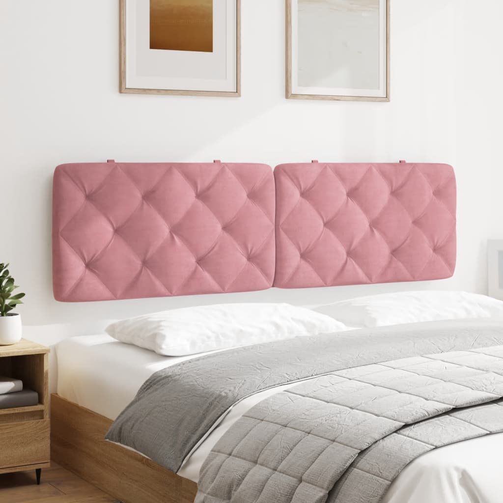 Cuscino Testiera Rosa 180 cm in Velluto