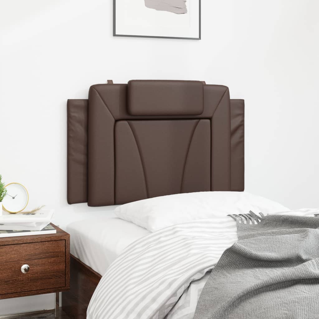 Cuscino Testiera Viana Marrone 80 cm in Similpelle
