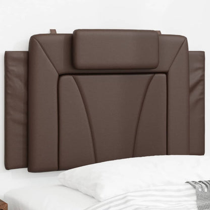 Cuscino Testiera Viana Marrone 80 cm in Similpelle