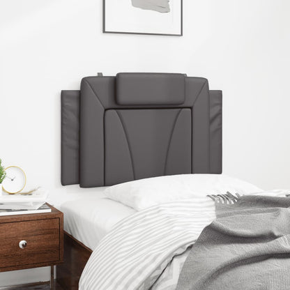 Cuscino Testiera Viana Grigio 80 cm in Similpelle