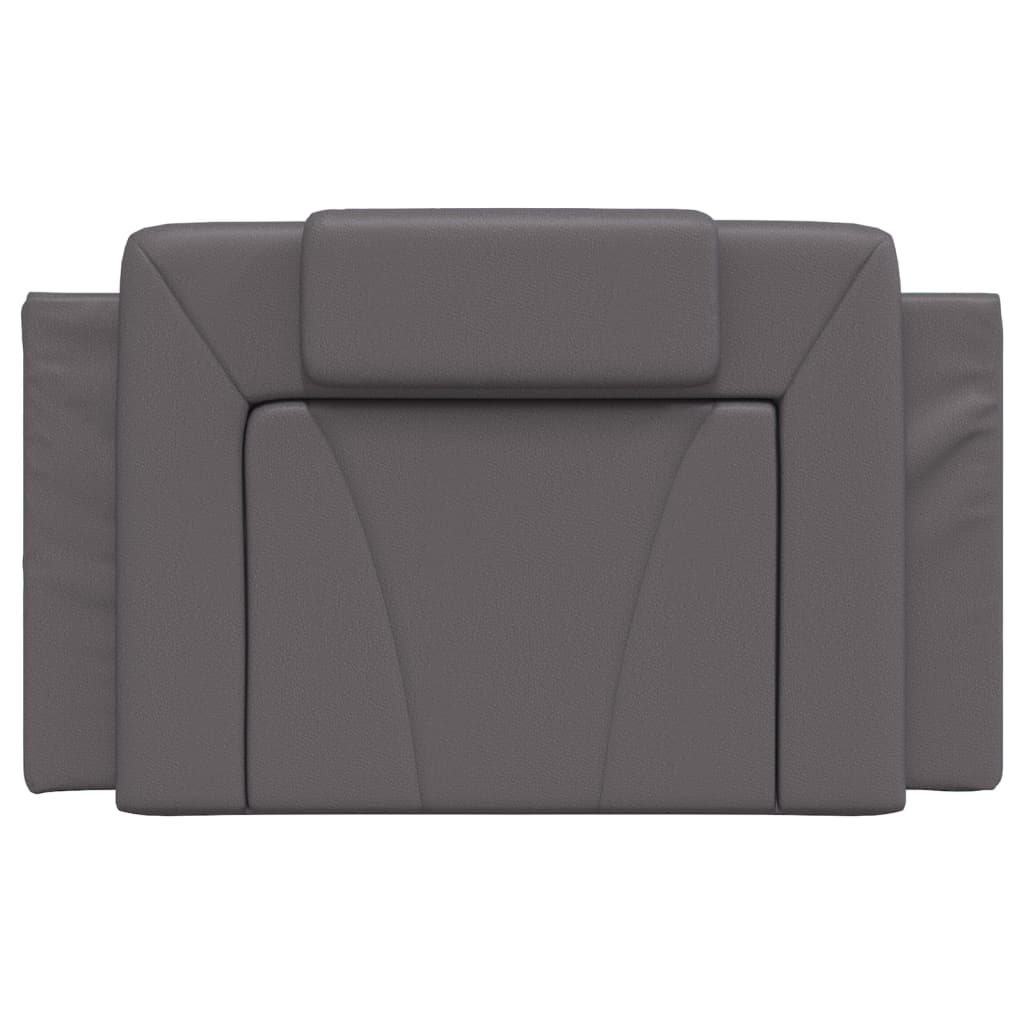 Cuscino Testiera Viana Grigio 80 cm in Similpelle