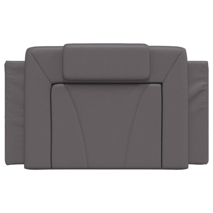 Cuscino Testiera Viana Grigio 80 cm in Similpelle