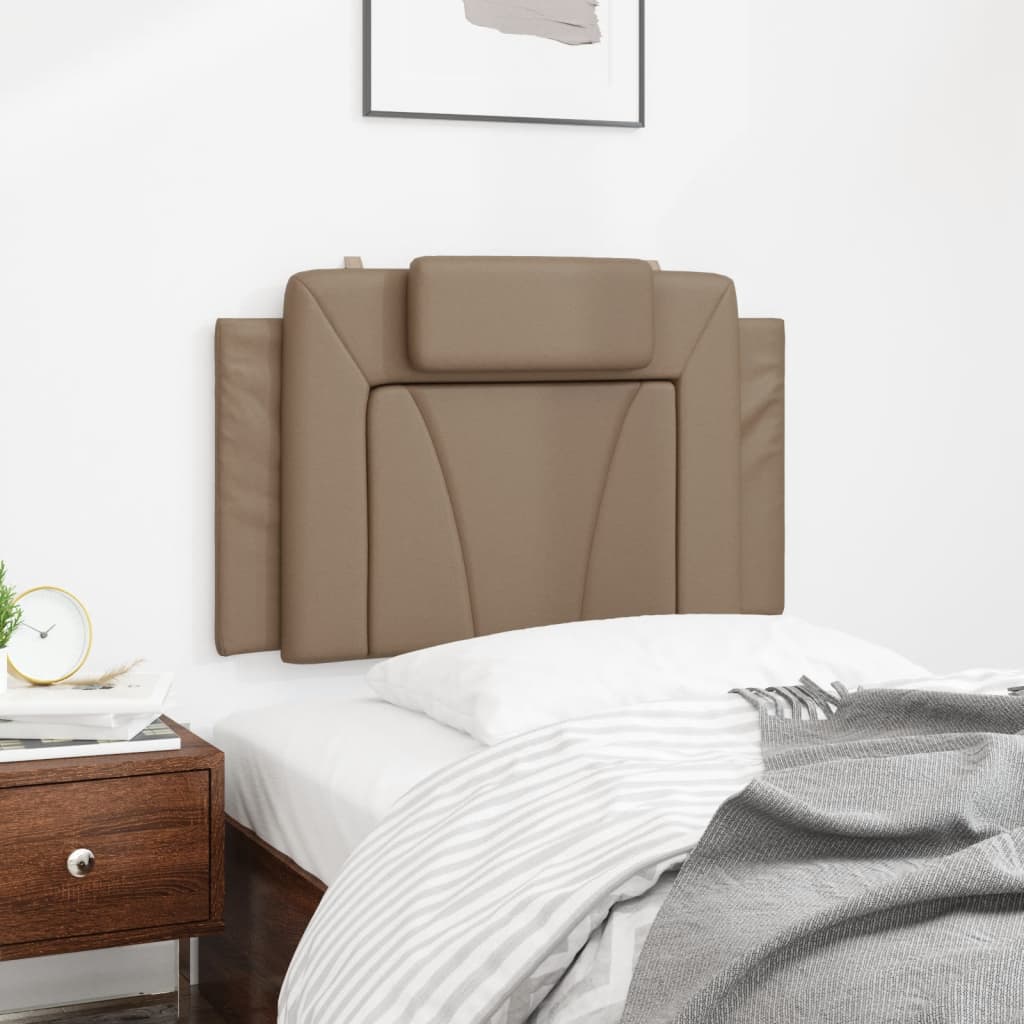Cuscino Testiera Viana Cappuccino 80 cm in Similpelle