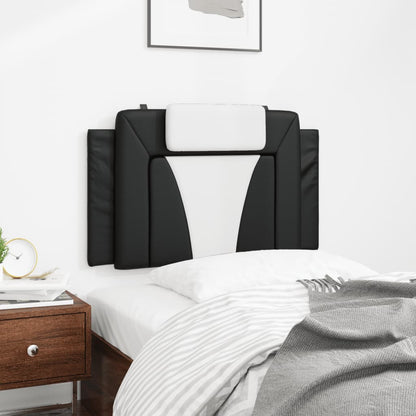 Cuscino Testiera Viana Nero e Bianco 80 cm in Similpelle