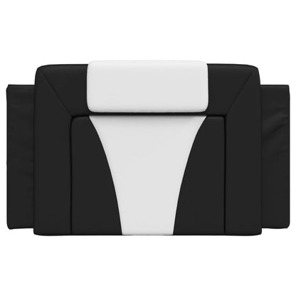 Cuscino Testiera Viana Nero e Bianco 80 cm in Similpelle