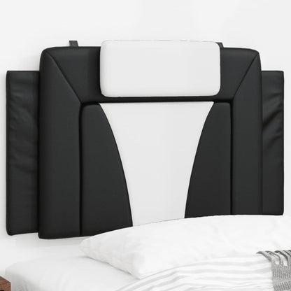 Cuscino Testiera Viana Nero e Bianco 80 cm in Similpelle
