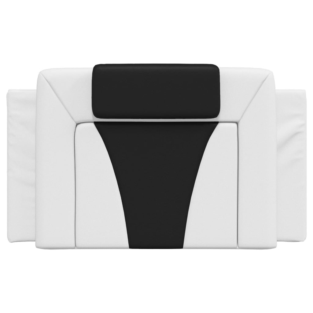 Cuscino Testiera Viana Nero e Bianco 80 cm in Similpelle