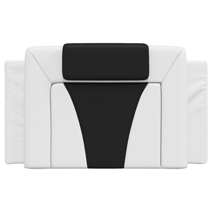 Cuscino Testiera Viana Nero e Bianco 80 cm in Similpelle