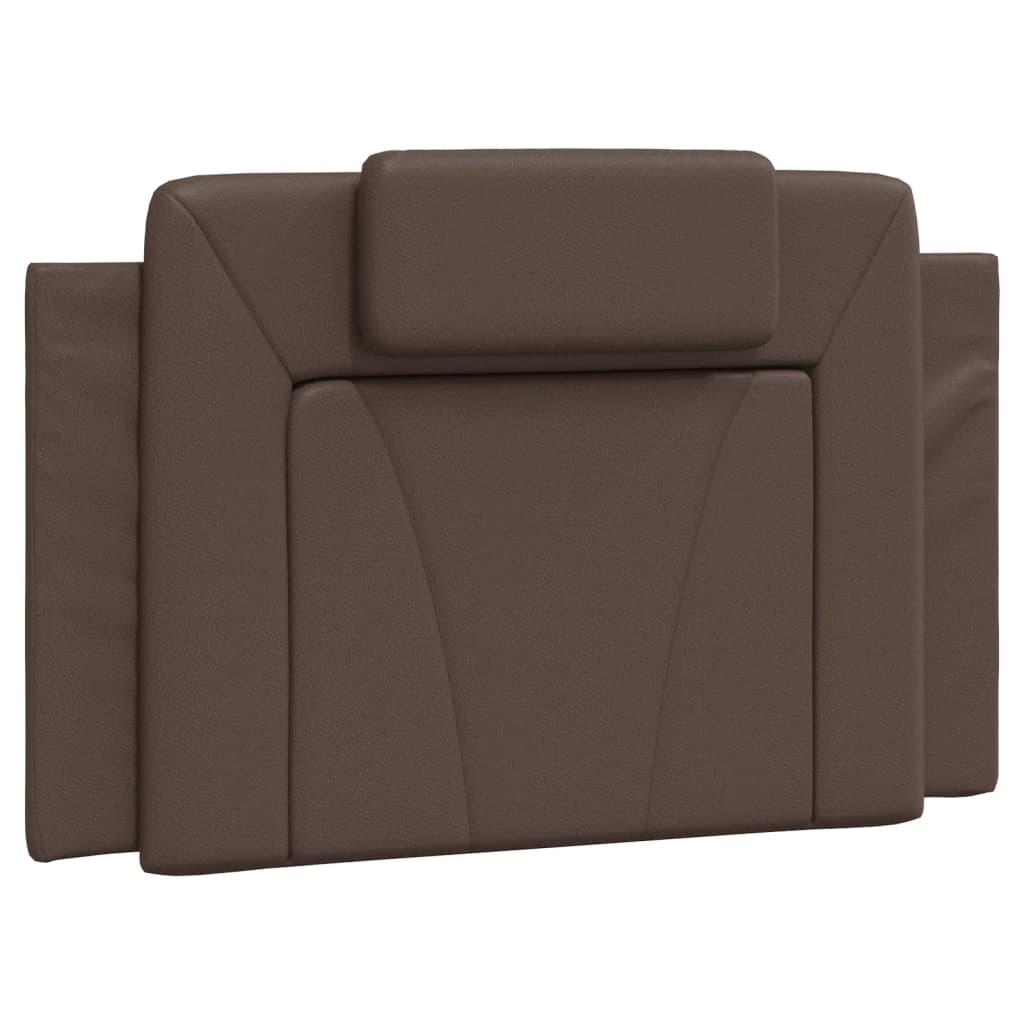 Cuscino Testiera Viana Marrone 90 cm in Similpelle