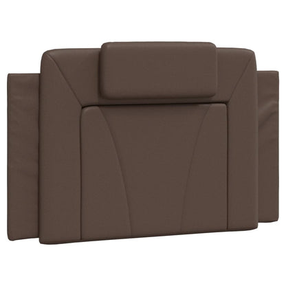 Cuscino Testiera Viana Marrone 90 cm in Similpelle