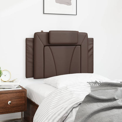 Cuscino Testiera Viana Marrone 90 cm in Similpelle