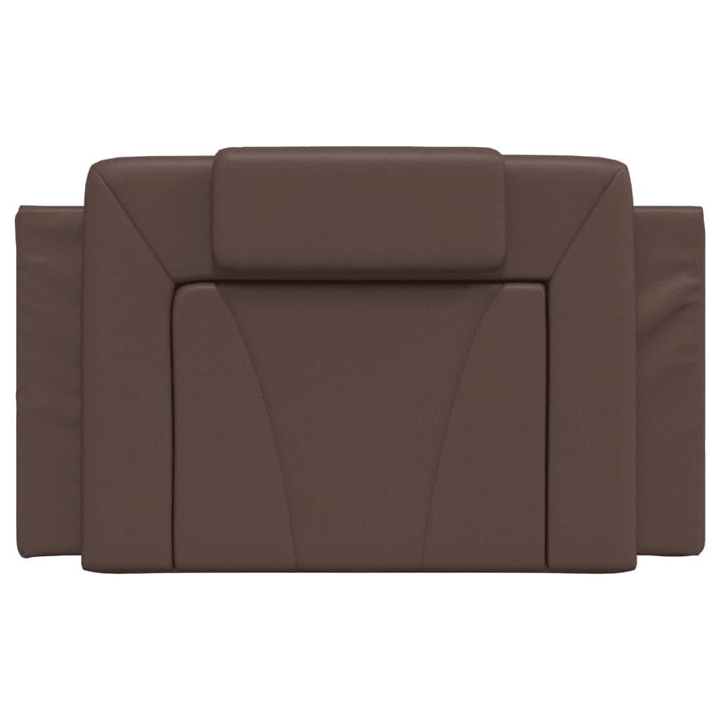 Cuscino Testiera Viana Marrone 90 cm in Similpelle