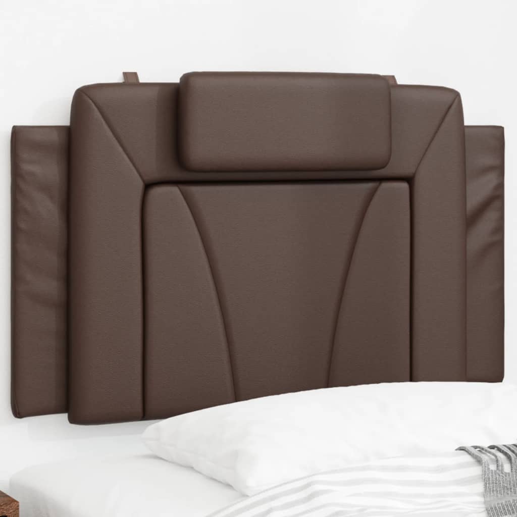 Cuscino Testiera Viana Marrone 90 cm in Similpelle