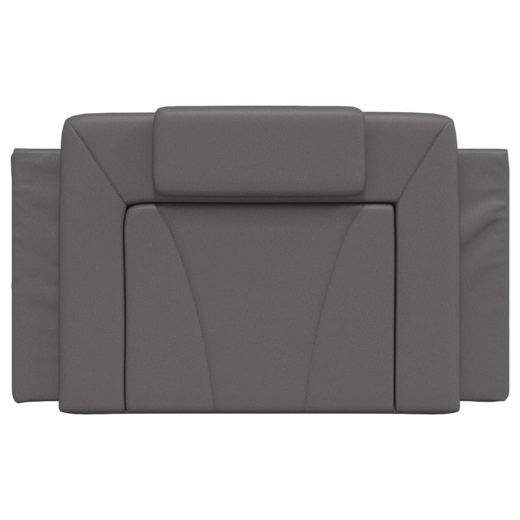 Cuscino Testiera Viana Grigio 90 cm in Similpelle