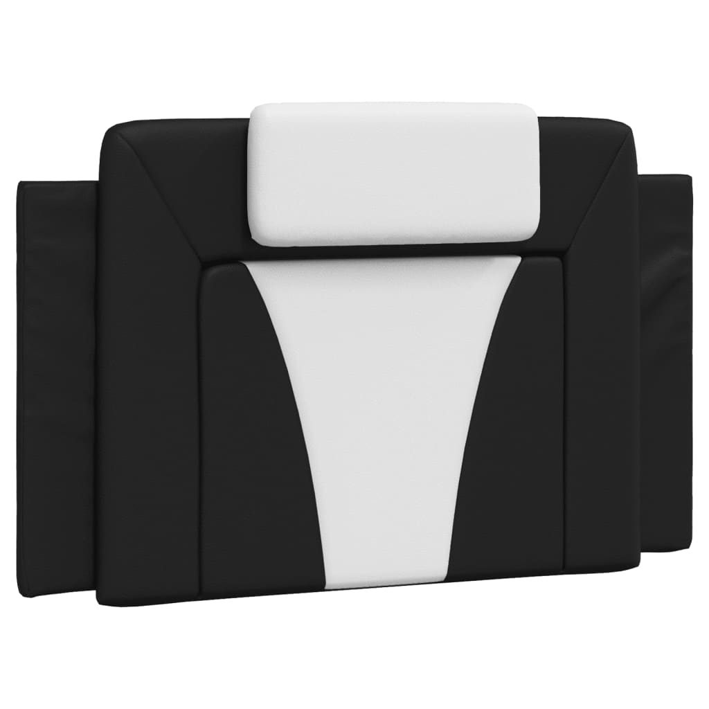 Cuscino Testiera Viana Nero e Bianco 90 cm in Similpelle