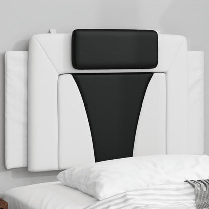 Cuscino Testiera Viana Nero e Bianco 90 cm in Similpelle