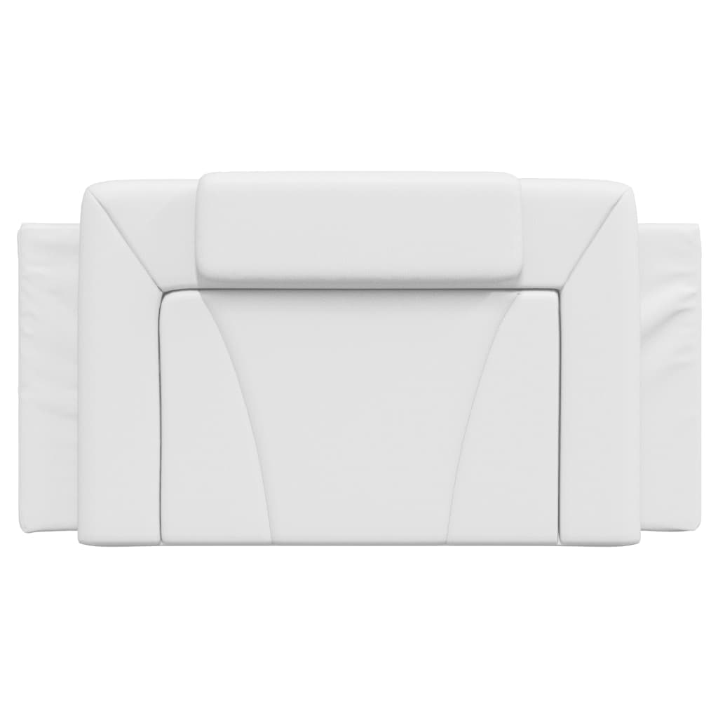 Cuscino Testiera Viana Bianco 100 cm in Similpelle