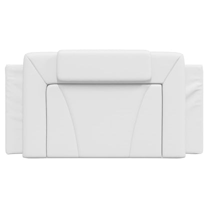 Cuscino Testiera Viana Bianco 100 cm in Similpelle
