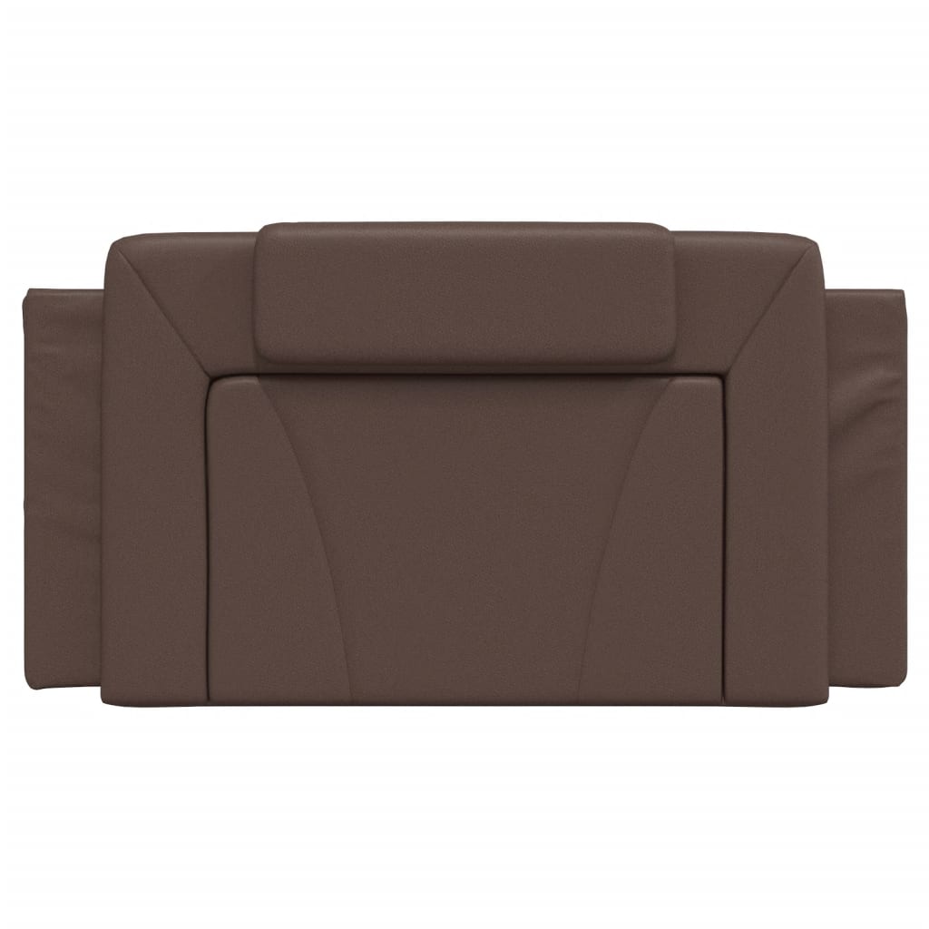 Cuscino Testiera Viana Marrone 100 cm in Similpelle
