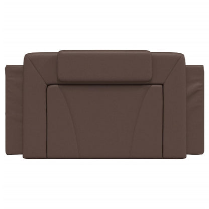 Cuscino Testiera Viana Marrone 100 cm in Similpelle