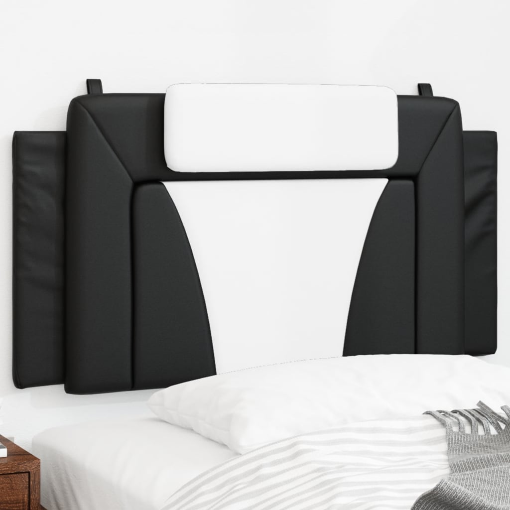Cuscino Testiera Viana Nero e Bianco 100 cm in Similpelle
